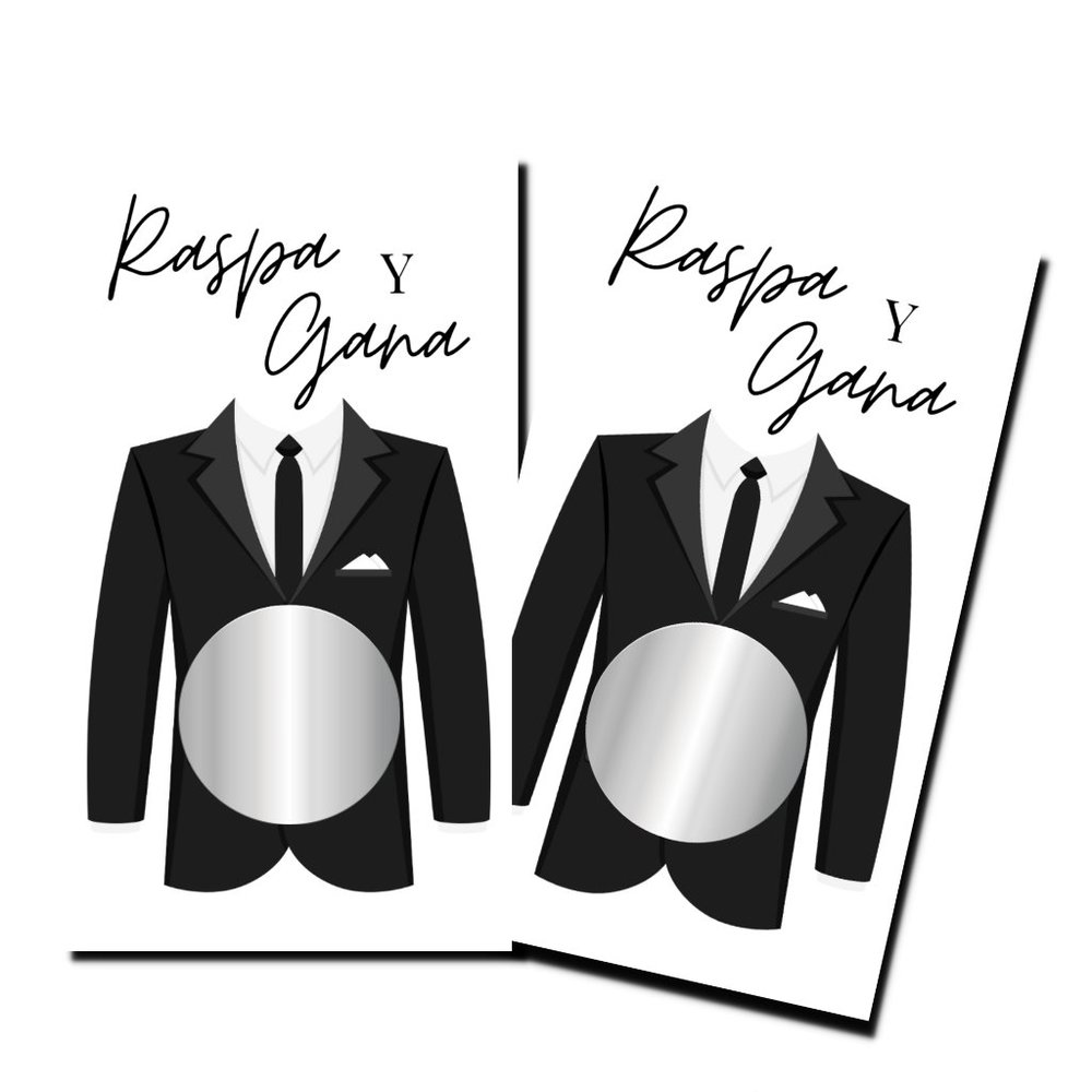 Bachelorette Party - Raspa Y Gana - 50 Scratch Off Cards - Wedding Shower